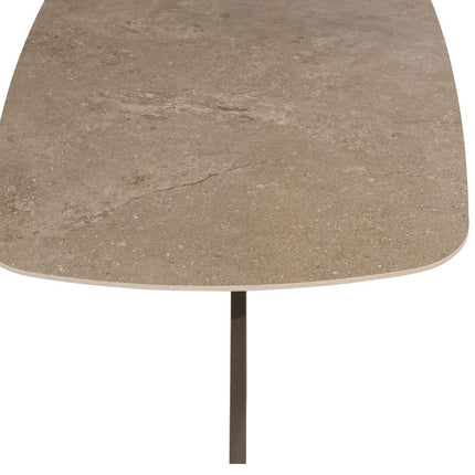 4 Seasons Outdoor Montera dining + Taste 4SO Prado tafel met keramisch tafelblad barrel terre 240 cm