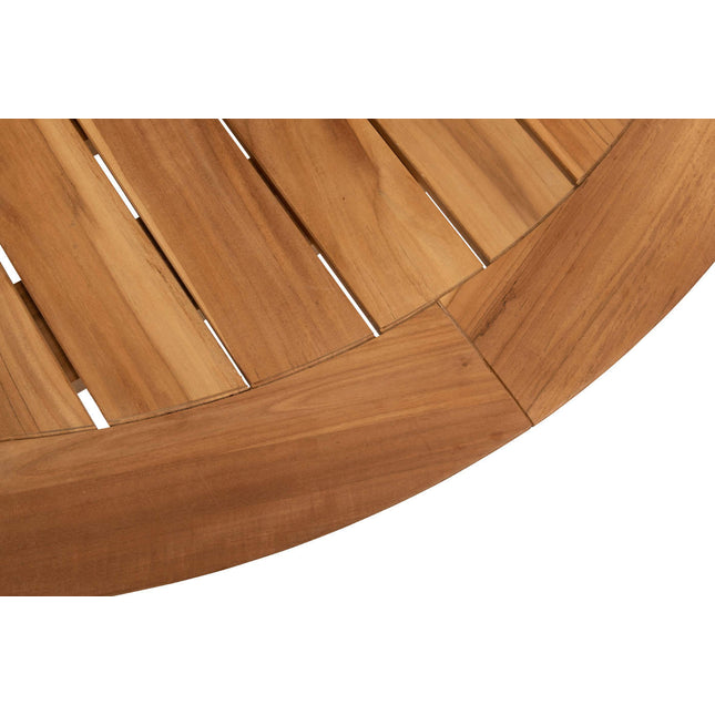 4 Seasons Outdoor Bernini dining stoel + Taste 4SO Prado teak tafel 160 Ø cm terre onderstel