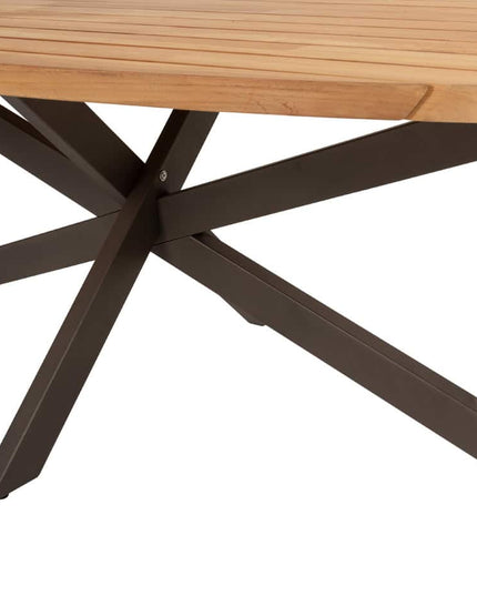 4 Seasons Outdoor Moretti high back dining stoel + Taste 4SO Prado teak tafel ovaal 240 cm terre onderstel