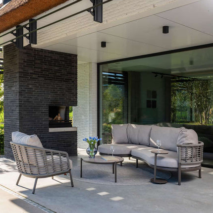 Taste 4SO Puglia modulaire set terre + lounge stoel incl. 2 kussens + Monroe set van 2 salontafels - Image 2