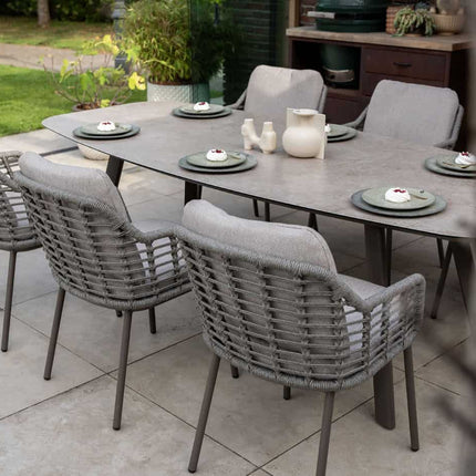 Taste 4SO Puglia dining stoel + Manolo tafel terre met geprint keramiek tafelblad 240 cm - Image 2