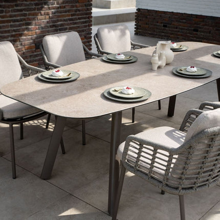 Taste 4SO Puglia dining stoel + Manolo tafel terre met geprint keramiek tafelblad 240 cm - Image 5