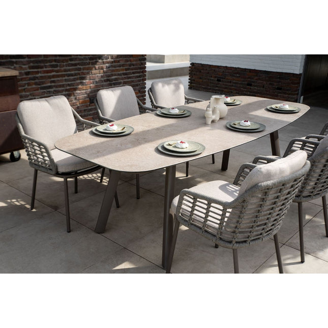 Taste 4SO Puglia dining stoel + Manolo tafel terre met geprint keramiek tafelblad 240 cm - Image 5