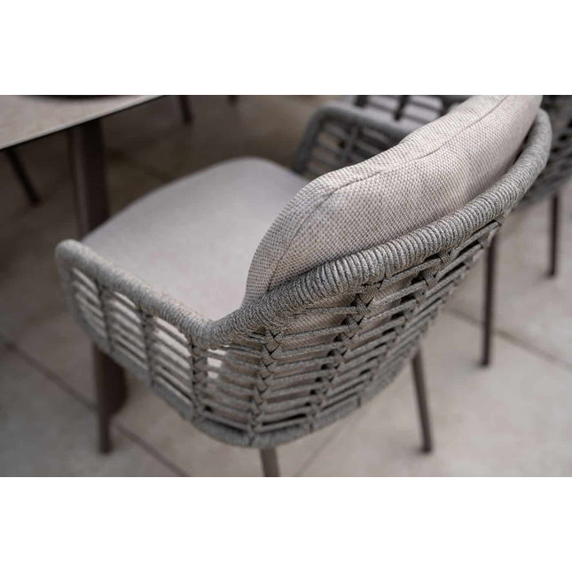 Taste 4SO Puglia dining stoel + Manolo tafel terre met geprint keramiek tafelblad 240 cm - Image 6