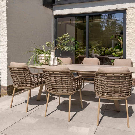 Taste 4 SO Puglia dining stoel + Manolo tafel latte met geprint keramiek tafelblad 240 cm - Image 3