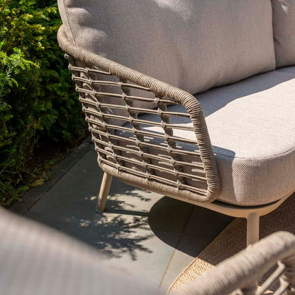 Taste 4SO Puglia loungeset latte, 3-zits loungebank + 2x lounge stoel + voetenbank