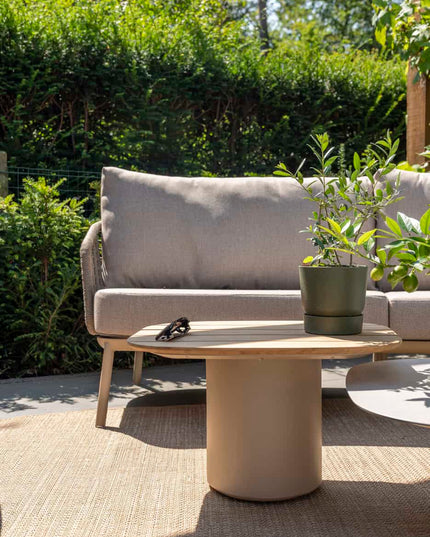 Taste 4SO Puglia loungeset latte, 3-zits loungebank + 2x lounge stoel + voetenbank