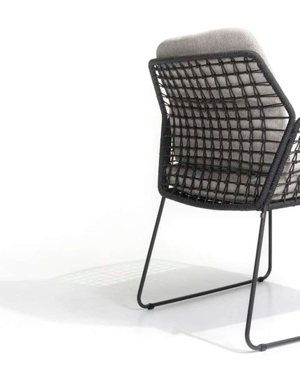 Taste 4SO Rhodos dining stoel + Manolo tafel antraciet met geprint keramiek blad 240 cm