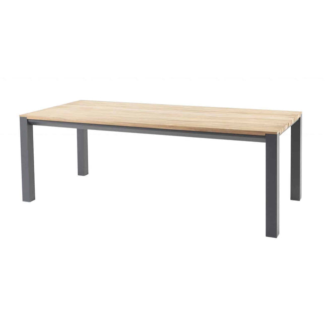 Taste 4SO Cadiz verstelbare stoel + Ridge tafel antraciet 220 cm
