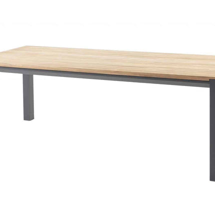 Taste 4SO Bari stapelbare dining stoel + Ridge tafel antraciet 220 cm