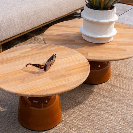 4 Seasons Outdoor Molina 3 zitsbank +  loungestoelen + June caramel salontafels - Image 10