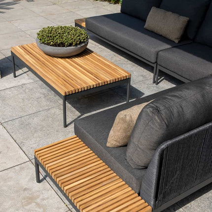 Taste 4SO Sakura salontafel met teak tafelblad 120 x 70 x 35 cm