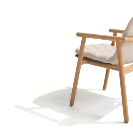 4 Seasons Outdoor Samos dining stoel + Taste 4SO Liam eettafel teak 180 cm