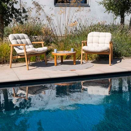 4 Seasons Outdoor Samos bistro loungeset + Finn salontafel teak 60 Ø cm