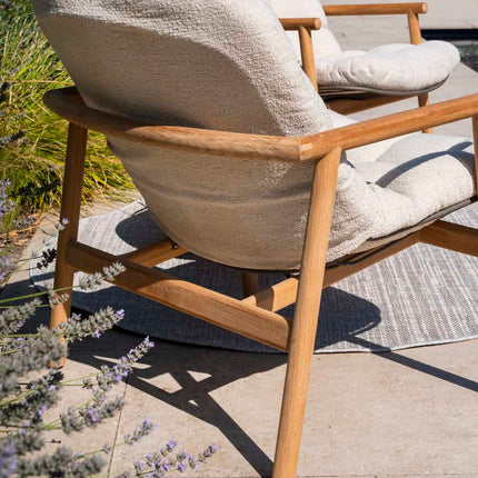 4 Seasons Outdoor Samos bistro loungeset + Finn salontafel teak 60 Ø cm