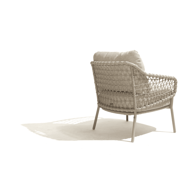 4 Seasons Outdoor Sardinia low dining stoel + Taste 4SO Saba low dining teak tafel 160 Ø cm latte - Image 10