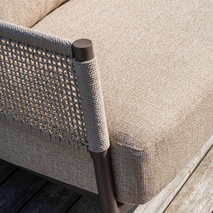 4 Seasons Outdoor Savanne loungeset: 3-zitsbank + loungestoelen + Boaz salontafel - Image 4