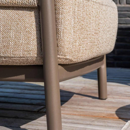 4 Seasons Outdoor Savanne loungeset: 3-zitsbank + loungestoelen + Hampton salontafels - Image 5