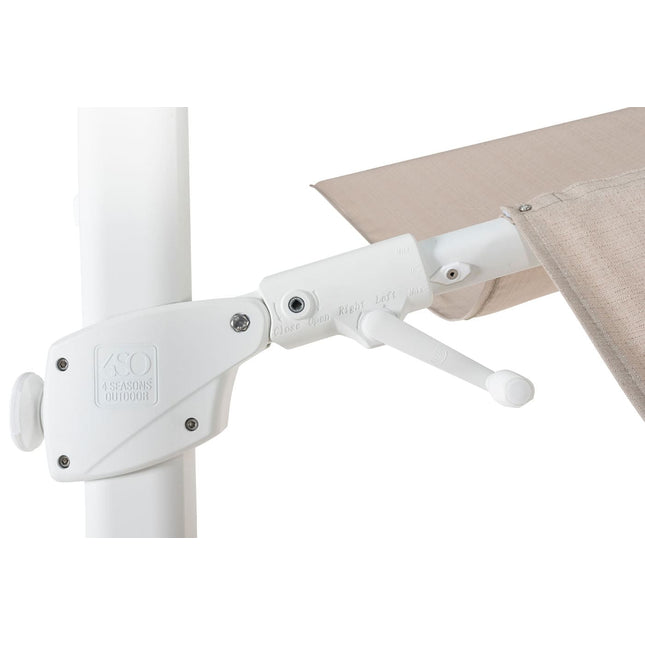 4 Seasons Outdoor Siesta Premium 300 x 300 cm. zand met wit frame