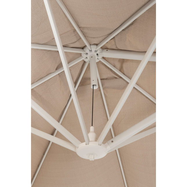 4 Seasons Outdoor Siesta Premium 300 x 300 cm. zand met wit frame