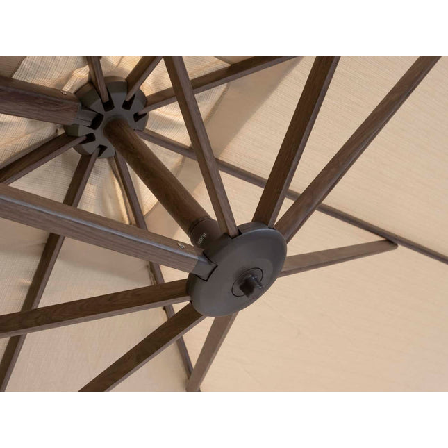 4 Seasons Outdoor Siesta Premium 300 x 300 cm. beach met wenge frame