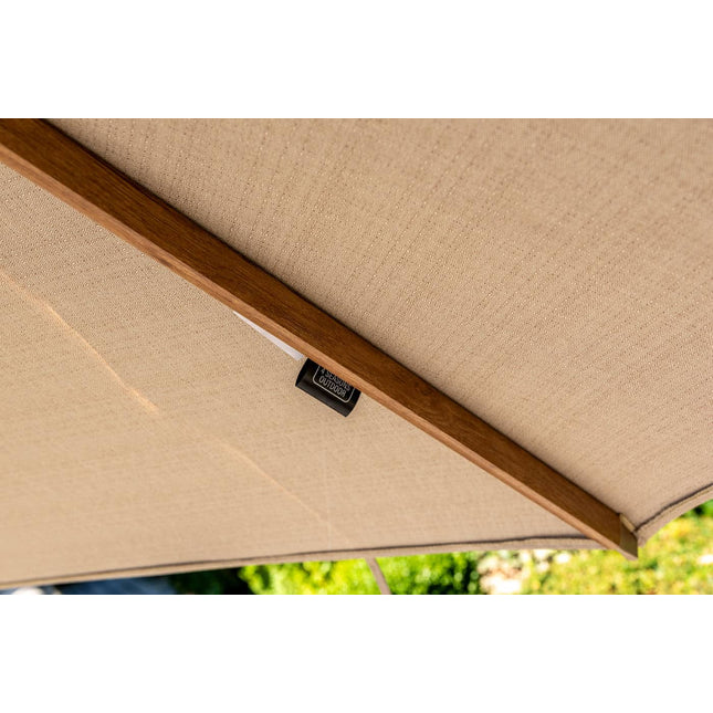 4 Seasons Outdoor Hacienda 300 x 400 cm. zand met houtlook frame