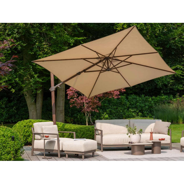4 Seasons Outdoor Siesta Premium 300 x 300 cm. beach met wenge frame