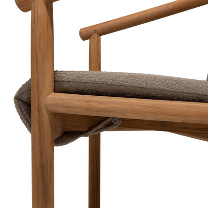 4 Seasons Outdoor Tess dining + Taste 4SO Capri tafel barrel-vorm teak 240 x 110 cm