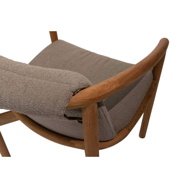 4 Seasons Outdoor Tess dining + Taste 4SO Capri tafel barrel-vorm teak 240 x 110 cm