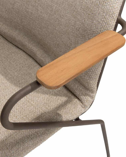 4 Seasons Outdoor Veneto dining terre + Taste 4SO Prado teak tafel 130 Ø cm
