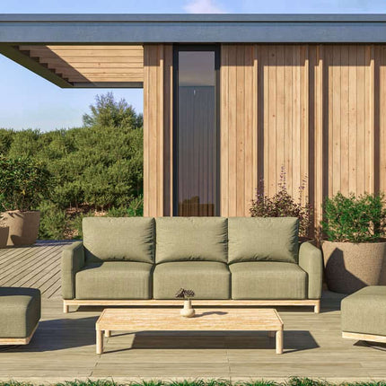 4 Seasons Outdoor Sem salontafel brushed teak 150 x 65 x 25 cm.