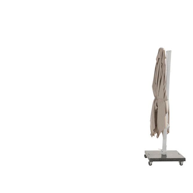 4 Seasons Outdoor Siesta Premium 300 x 300 cm. zand met wit frame