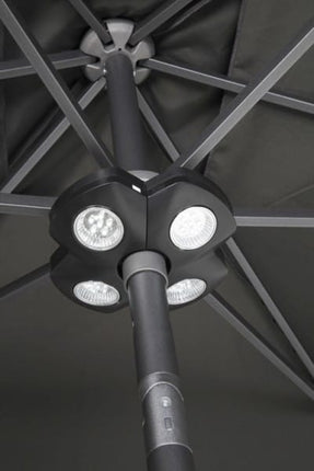 4 Seasons Outdoor Shanghai parasol 300 cm Ø charcoal